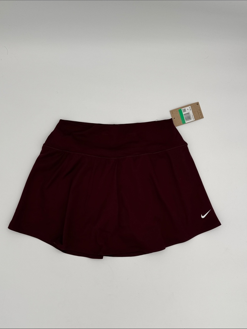 Nike Women's Maroon Performance Skort with White Swoosh